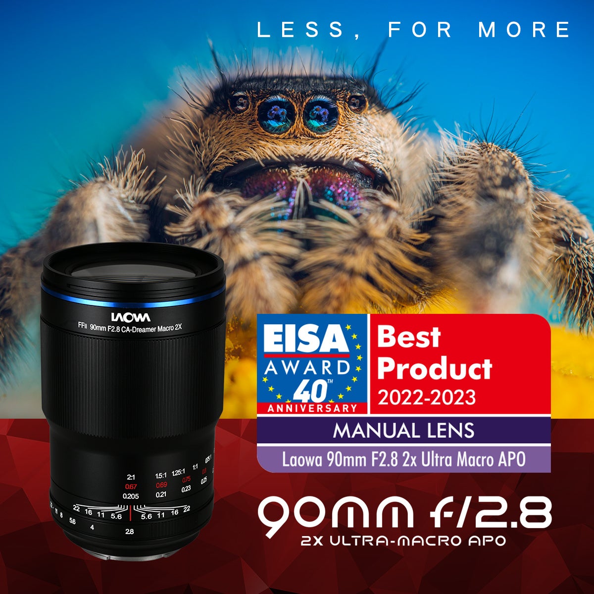 コンパクトかつ軽量なフルフレーム対応のマクロレンズ「LAOWA 90mm F2.8 2x Ultra Macro APO」発売のサブ画像5