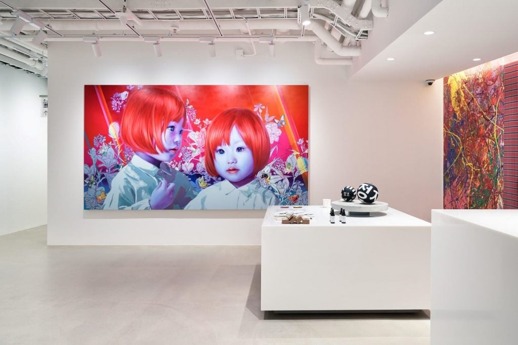 大阪最大のアーティスト・シェアスタジオ Super Studio Kitakagaya（SSK）「Life to Life」をテーマに一般公開「Open Storage 2022 Autumn」を開催のサブ画像14_「Spring」2020, 340 x 190 cm, キャンバスに油彩、アクリル, Nacasa & Partners, Hotel Anteroom Seoul