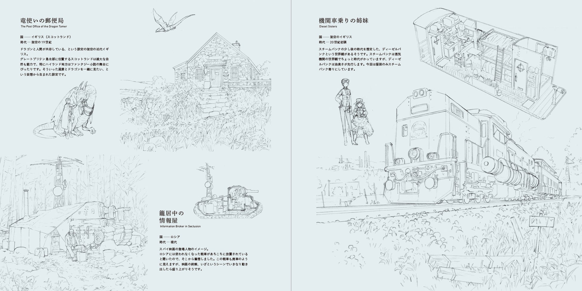 住んでみたい空想の家を30点以上収録！ 今までにない美術設定集『ものがたりの家－吉田誠治 美術設定集－』累計発行部数10万部突破！のサブ画像10
