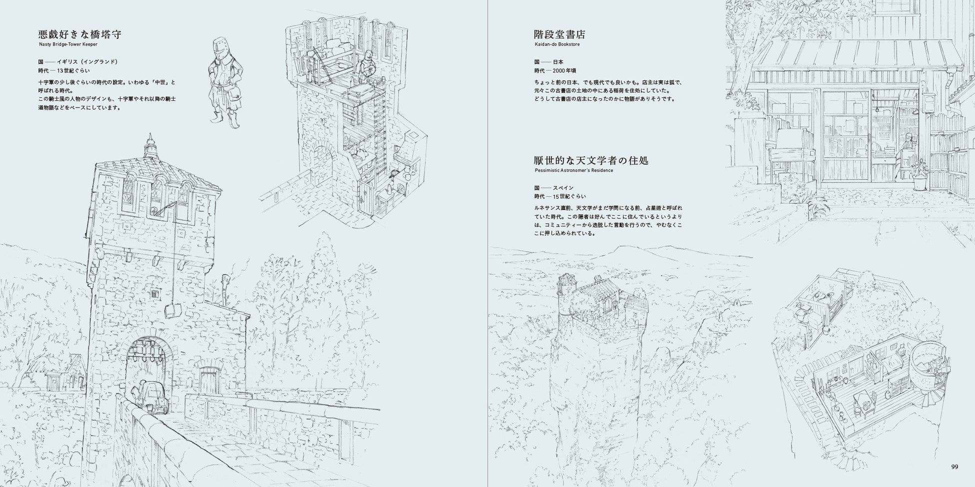 住んでみたい空想の家を30点以上収録！ 今までにない美術設定集『ものがたりの家－吉田誠治 美術設定集－』累計発行部数10万部突破！のサブ画像9