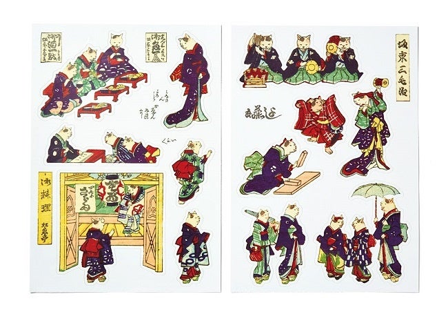 暮らしにひょっこり浮世絵を！歌川芳藤が描くおもしろかわいい動物たちを楽しむ「浮世絵ダイカットステッカー」が新登場！太田記念美術館×フェリシモ「ミュージアム部」コラボグッズのサブ画像4