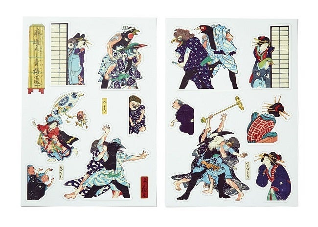 暮らしにひょっこり浮世絵を！歌川芳藤が描くおもしろかわいい動物たちを楽しむ「浮世絵ダイカットステッカー」が新登場！太田記念美術館×フェリシモ「ミュージアム部」コラボグッズのサブ画像6