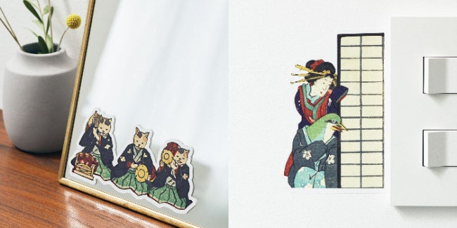 暮らしにひょっこり浮世絵を！歌川芳藤が描くおもしろかわいい動物たちを楽しむ「浮世絵ダイカットステッカー」が新登場！太田記念美術館×フェリシモ「ミュージアム部」コラボグッズのサブ画像9