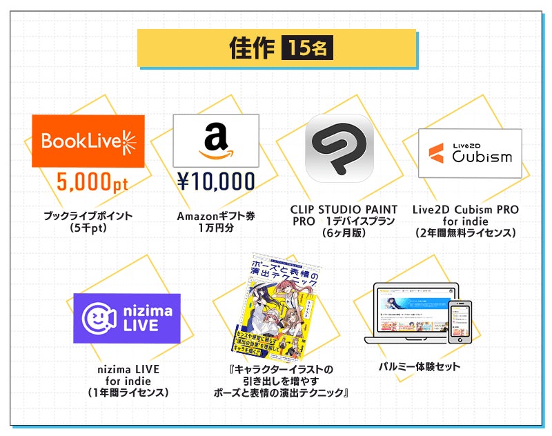 受賞者には豪華賞品！「オリジナルキャラクター」がテーマのイラストコンテスト＆初月30%OFF！パルミー8周年記念キャンペーン開催のサブ画像6