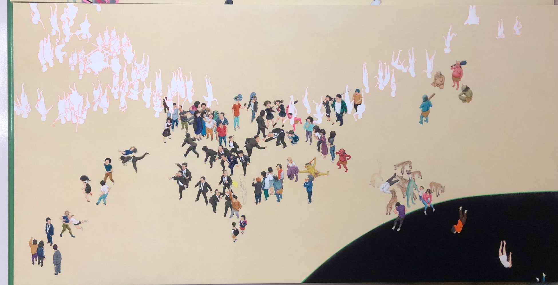 現代の風潮を独自の視点で奇々怪々に描き出す画家・因幡都頼による個展『META – UNIVERSE / 目他 – ユニバース』のサブ画像4_『幸辛物語 騒』