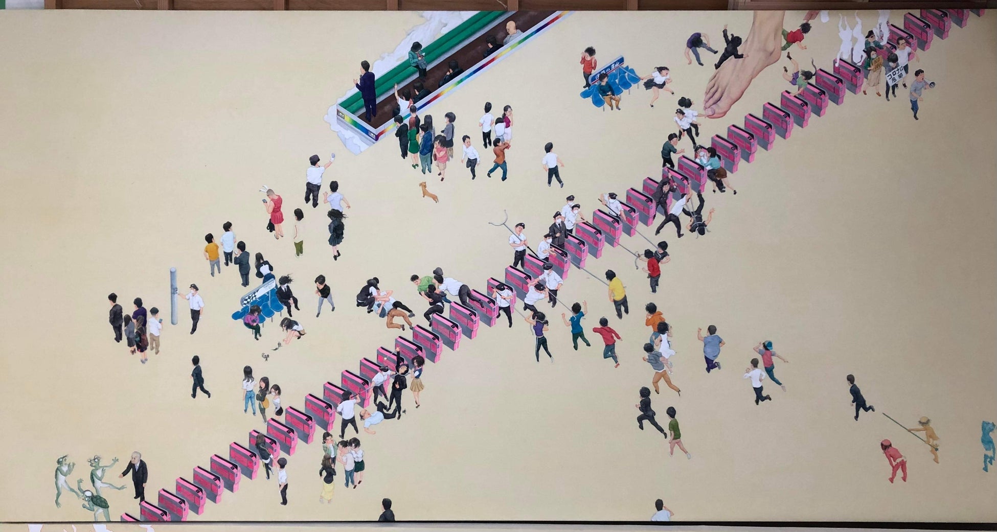 現代の風潮を独自の視点で奇々怪々に描き出す画家・因幡都頼による個展『META – UNIVERSE / 目他 – ユニバース』のサブ画像5_　『幸辛物語 的』