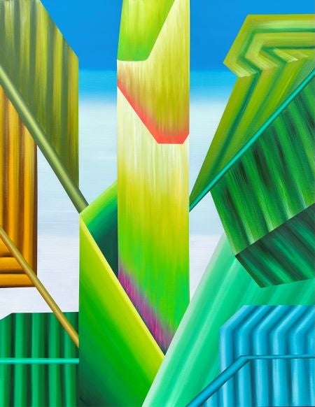 ART colours Vol. 39 冬-春展示「未来（さき）の色彩」展を開催します【パークホテル東京】のサブ画像4_出展作品「New Leaves」、メディア：Oil on Canvas、サイズ：116.5 × 91.0cm、制作年：2022、アーティスト：渡部未乃