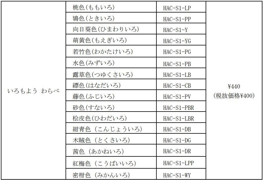 いろもようシリーズにミニサイズが登場！スタンプアート用スタンプパッド「いろもよう わらべ」発売のサブ画像7