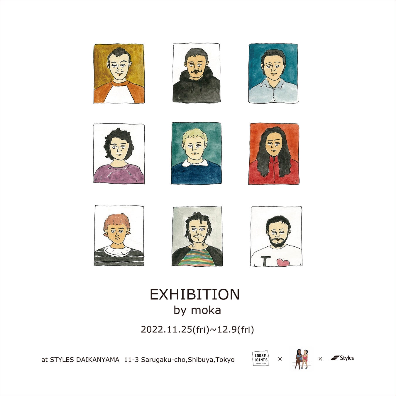Styles代官山にて、イラストレーターmokaによる「EXHIBITION by moka」を開催。のサブ画像1