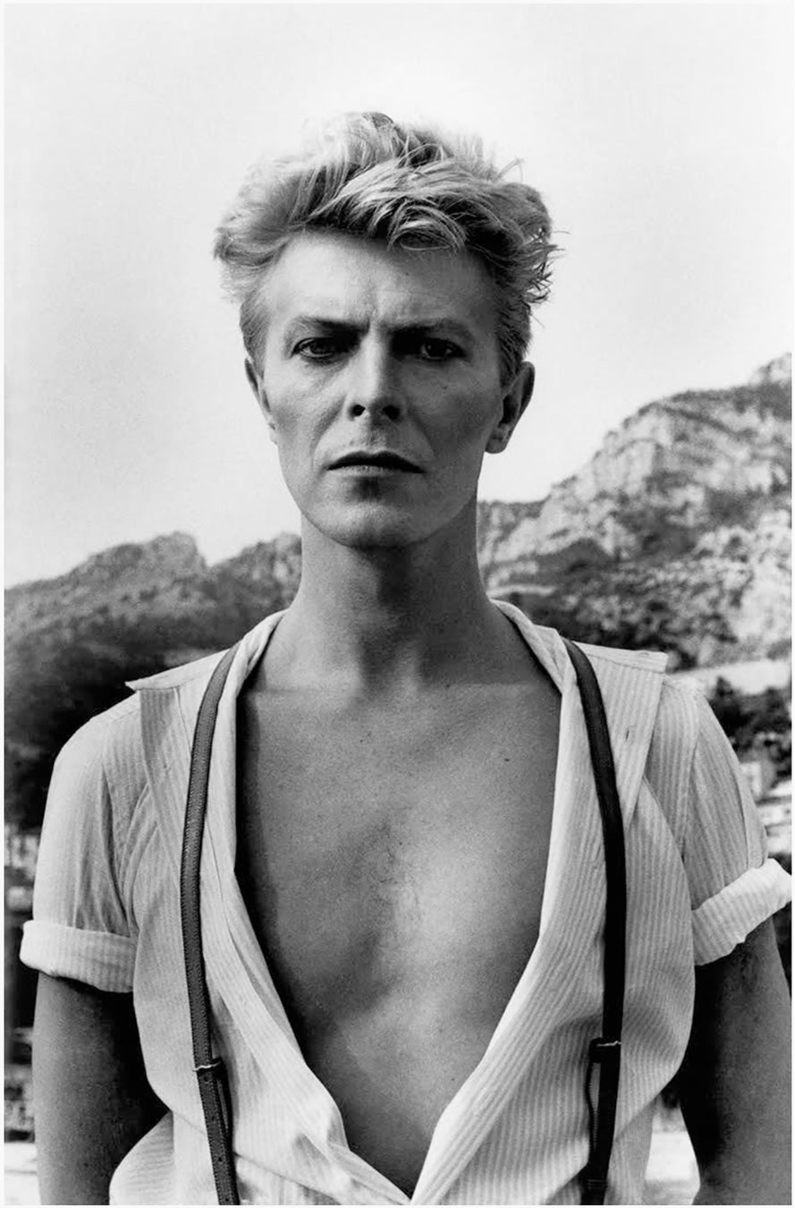 【アルフレックス玉川】プライベートプロパティシリーズ ヘルムート・ニュートン×ニコラス・テイラー写真展「WAS HERE」を開催のサブ画像2_「David Bowie, Monte Carlo Vogue Magazine,1983」H.668xW.504mm