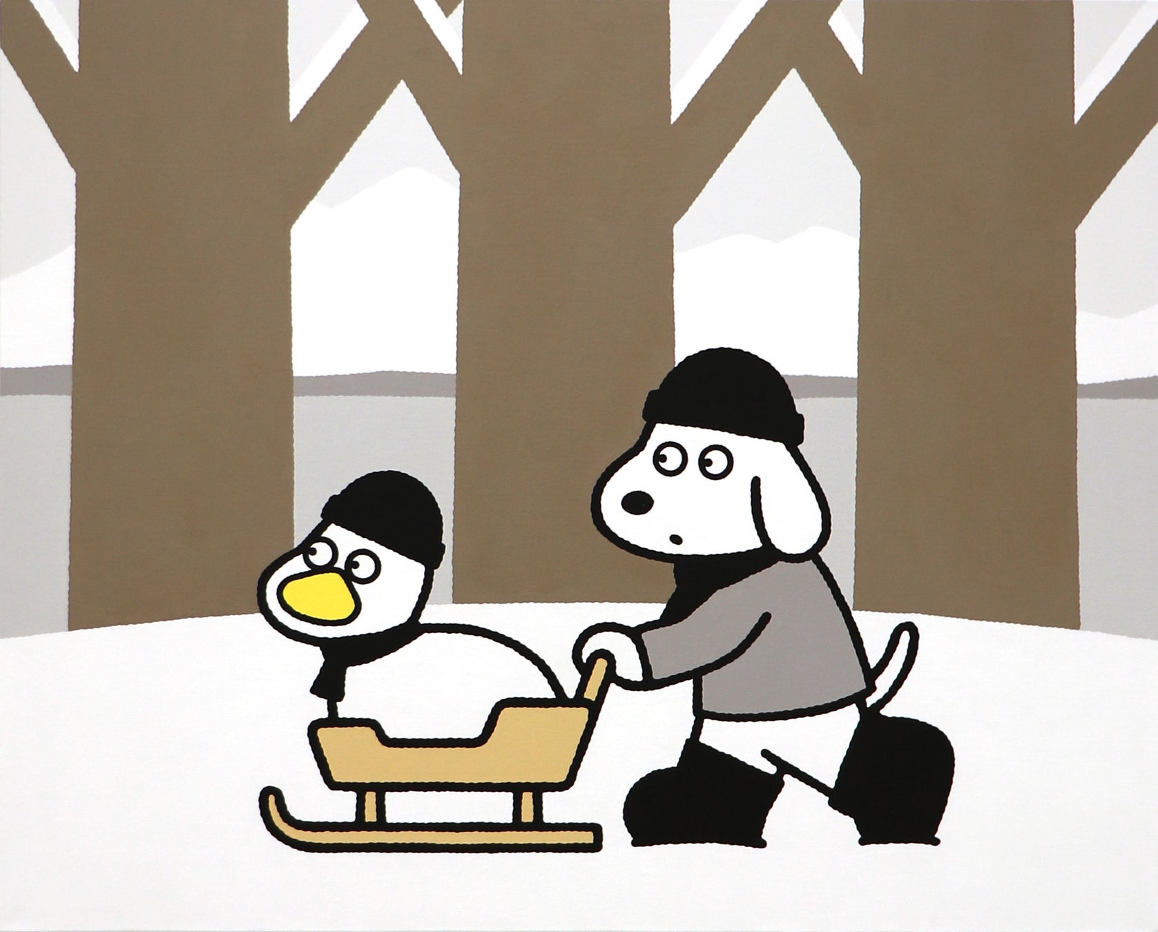 アーティスト・松本セイジ　初の大規模展覧会、2会場同時開催。SEIJI MATSUMOTO EXHIBITION『Fun！』のサブ画像5_雪の帰り道