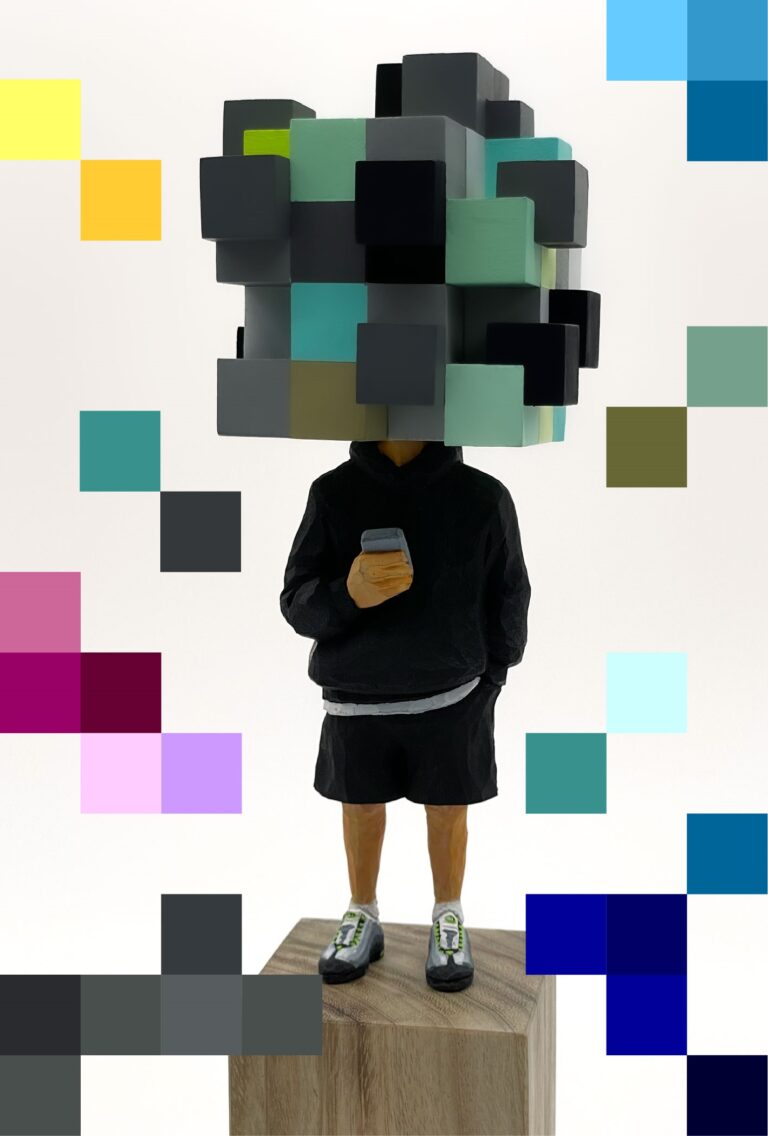 【銀座 蔦屋書店】二次元と三次元が交差するピクセルの世界を表現した作品を展示。Makers Space feat.Kei Bito「Pixelated people」を11⽉12⽇（土）より開催。のメイン画像