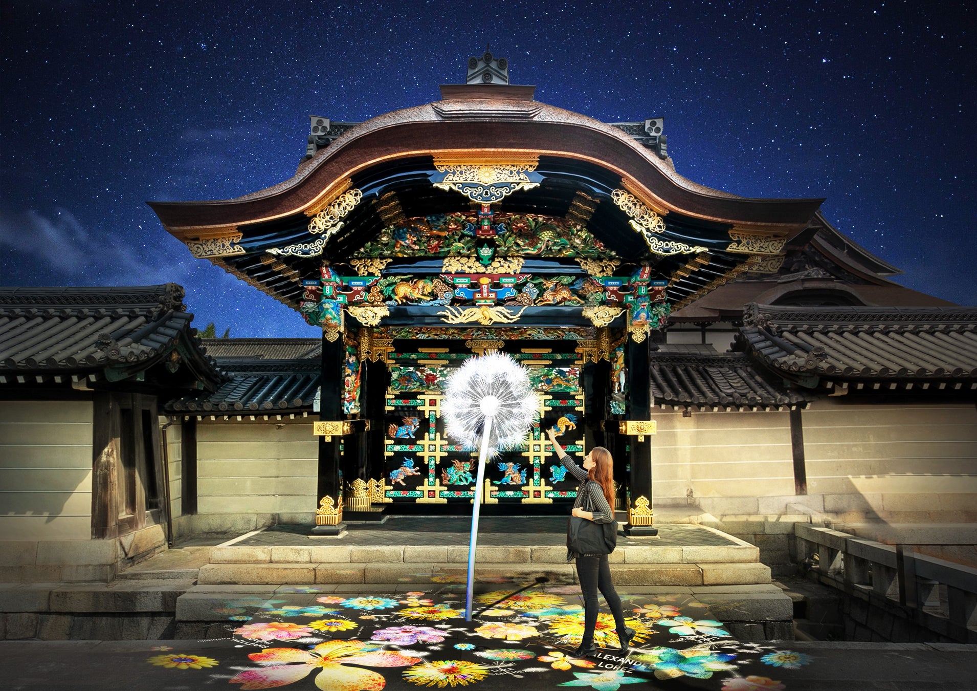 西本願寺の国宝・唐門に、世界と繋がるアートプロジェクト『DANDELION PROJECT』のサブ画像1