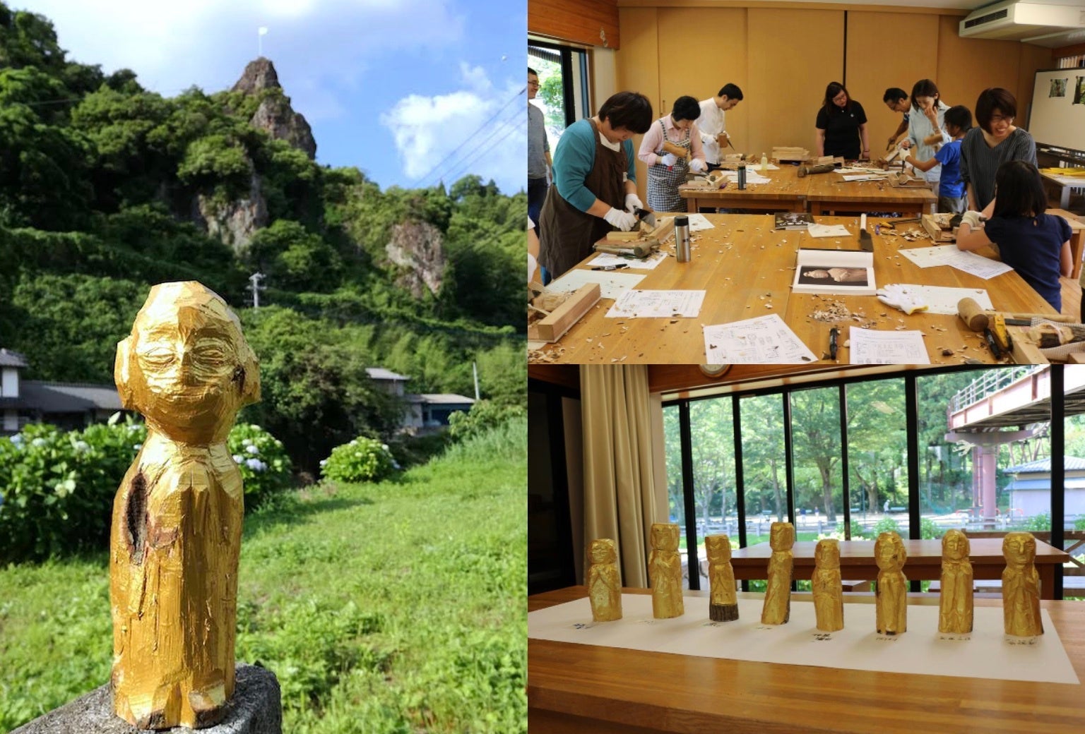 熊本県津奈木町で、仏像を彫るワークショップ「みんなで達仏をつくろう」を試行します。のサブ画像1
