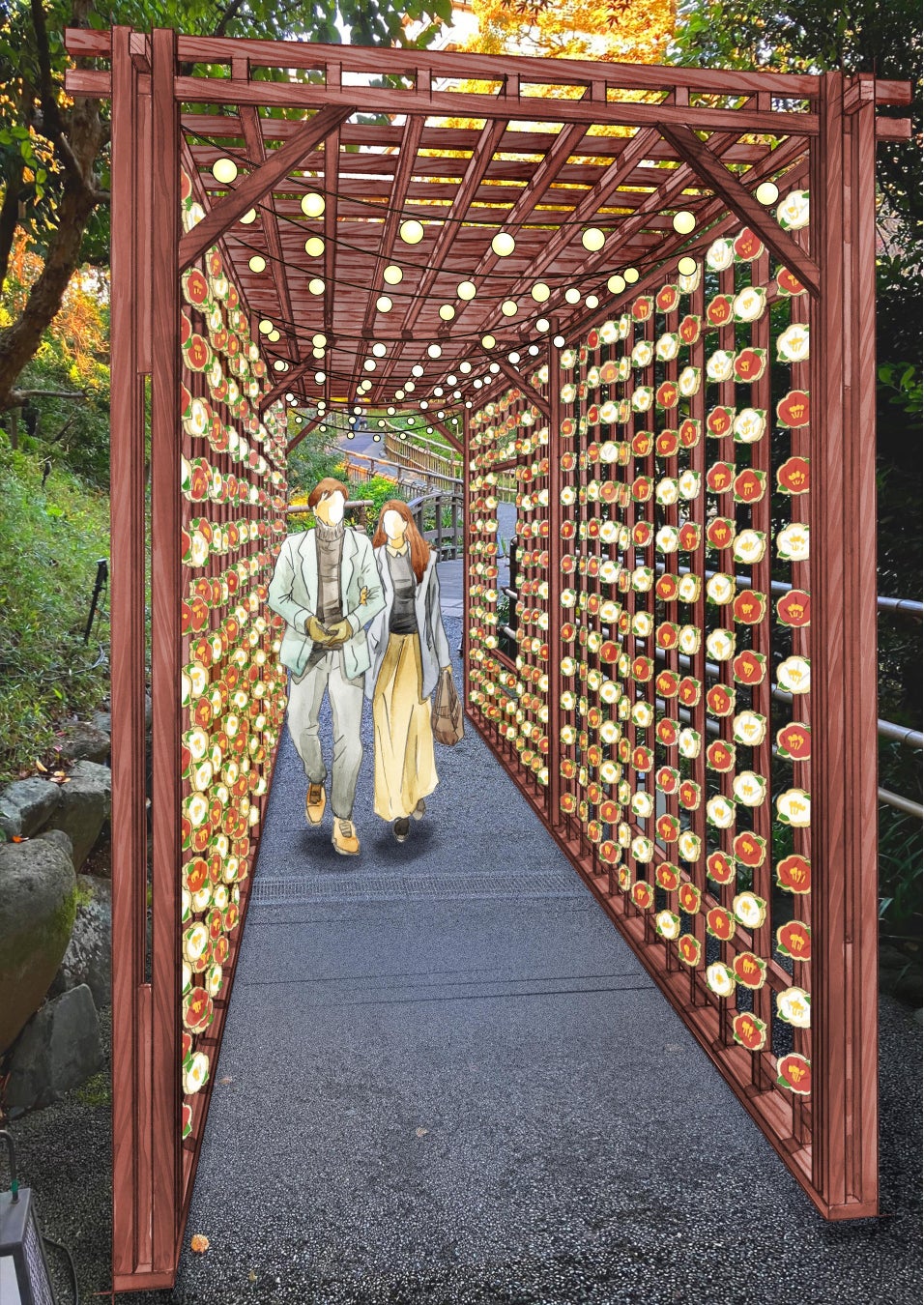 【ホテル椿山荘東京】自然と芸術を融合し、空間全体を作品としてご体感いただく「椿絵巻(つばきえまき)～東京椿インスタレーション・アート～」を2月8日「つ(2)ば(8)きの日」より3週間限定で公開のサブ画像5