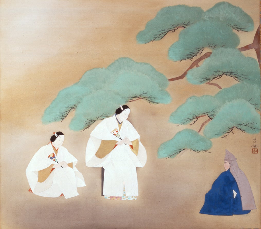 【横浜美術館】休館中の仮拠点で、子どもから大人まで楽しめるアート体験で素敵な時間を　「やどかりプログラム」2023年1月～3月開催プログラムの募集がスタート！のサブ画像8_小林古径《松風》1948（昭和23）年       絹本着色・軸　h.51.5㎝×w.57.2㎝　横浜美術館蔵