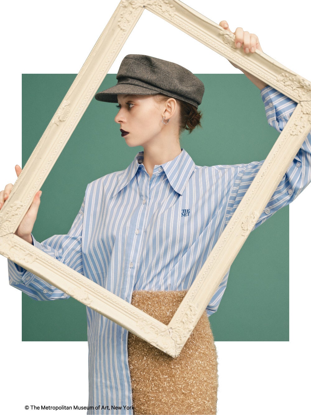 【LILY BROWN×THE MET】世界屈指のコレクションを所蔵しているメトロポリタン美術館とのコラボコレクションが初登場！のサブ画像3_BLU 13,970yen