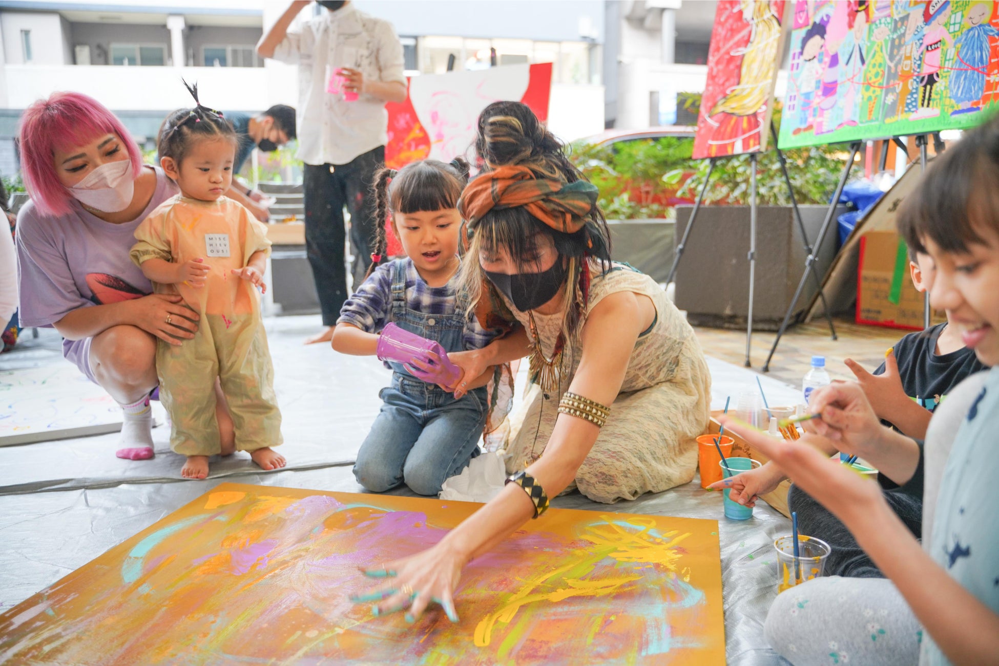 子どもたち・アーティスト・学生による共同制作ウォールアートを期間限定展示中「Kids ＝ Artists ～全てのキッズはアーティスト～　Wall Project」のサブ画像2