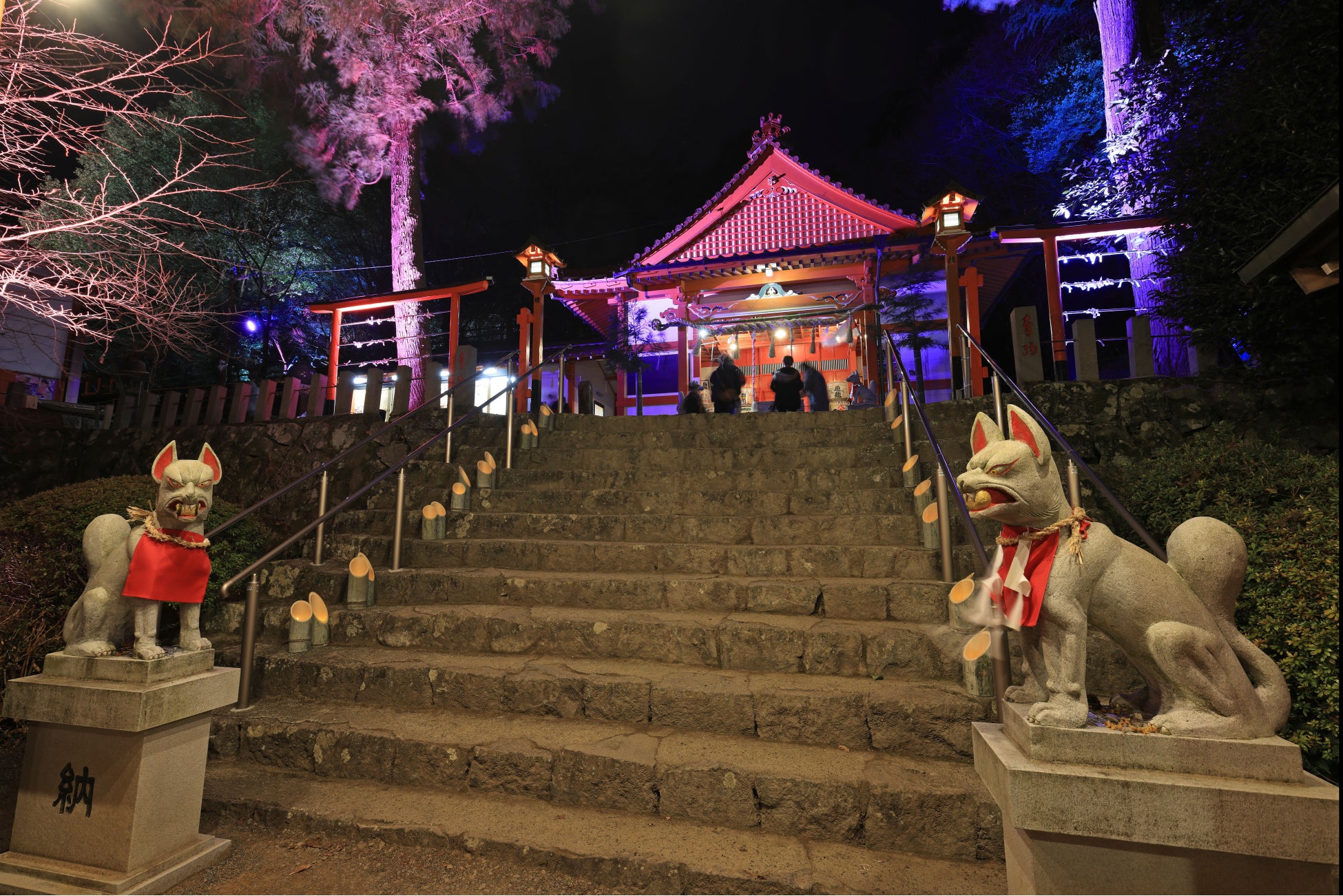 浮羽稲荷神社ライトアップアート2023のサブ画像5