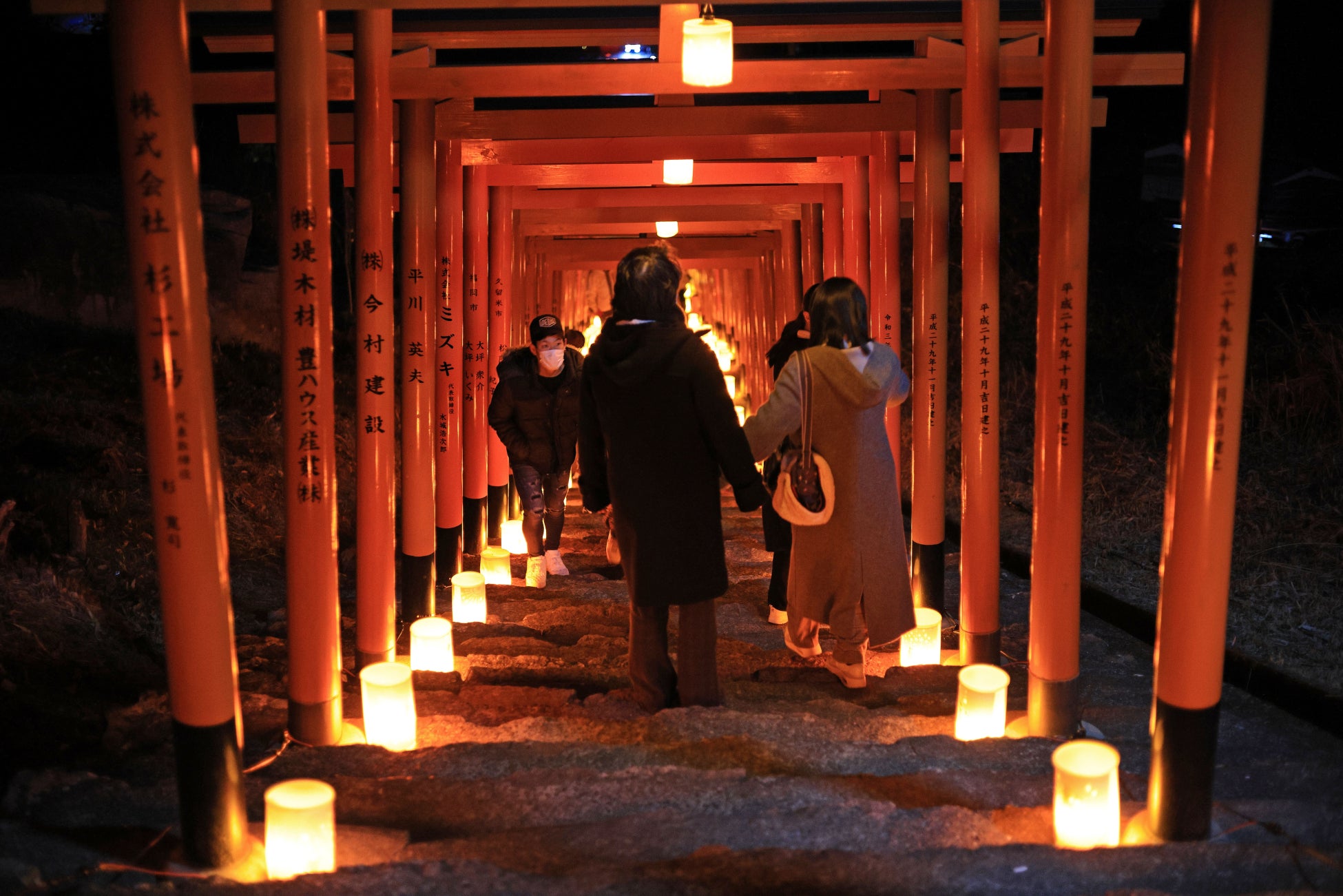 浮羽稲荷神社ライトアップアート2023のサブ画像9