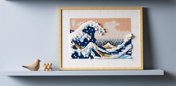 レゴ®アート 葛飾北斎＜富嶽三十六景 神奈川沖浪裏＞2023年2月1日（水）販売開始　江戸時代の世界的に有名な日本のアート作品をオマージュのメイン画像