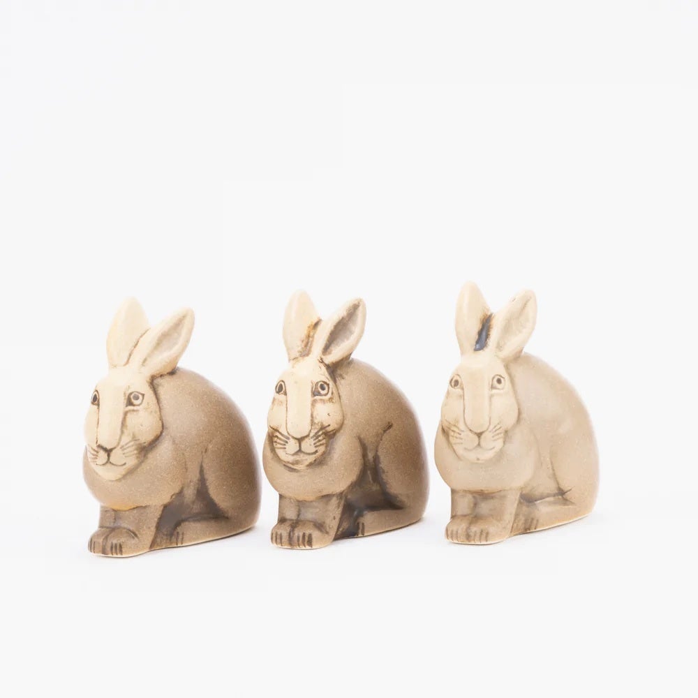 【北欧雑貨】リサ・ラーソンの陶器「野うさぎ」に新色が登場！のサブ画像2_野うさぎ（ブラウン）