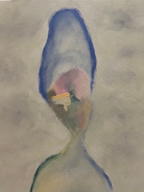 【OIL by 美術手帖ギャラリー】画家・中村穣二の個展「Another moonlight」を12月30日（金）よりスタート。新作展示のほか、1月7日（土）にはライブペインティングも開催。のサブ画像2_At the Bar （2022）（参考作品）