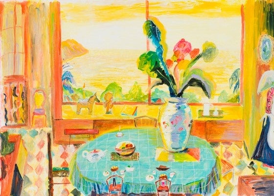 特別展「ブラチスラバ世界絵本原画展―絵本でひらくアジアの扉」東大阪市民美術センターで、2023年2月8日～3月12日に開催のサブ画像7_荒井良二《こどもたちはまっている》Ⓒ荒井良二