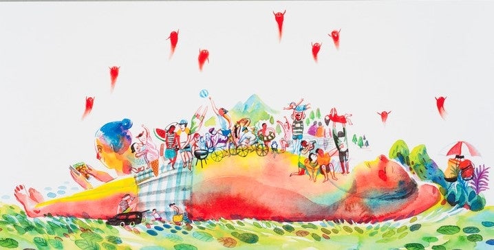 特別展「ブラチスラバ世界絵本原画展―絵本でひらくアジアの扉」東大阪市民美術センターで、2023年2月8日～3月12日に開催のサブ画像9_イ・ソヨン《夏》ⒸLee Soyung