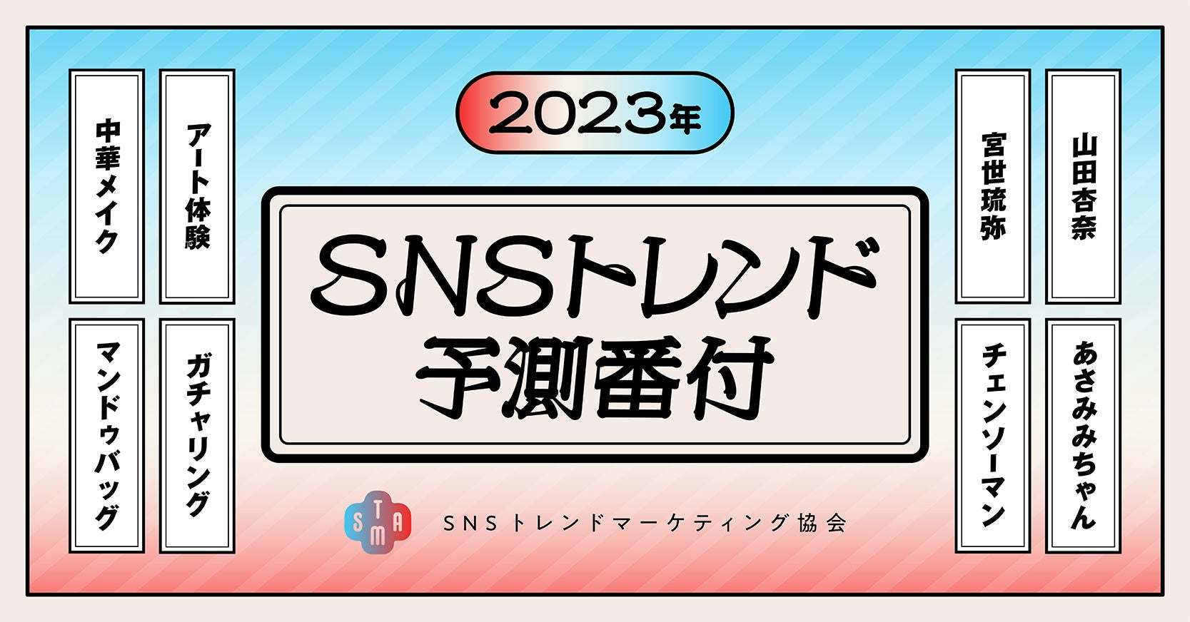 【2023年 SNSトレンド予測番付】来年の注目トレンドは「中華メイク」と「アート体験」！2023年のトレンド予測を一挙発表！のサブ画像1