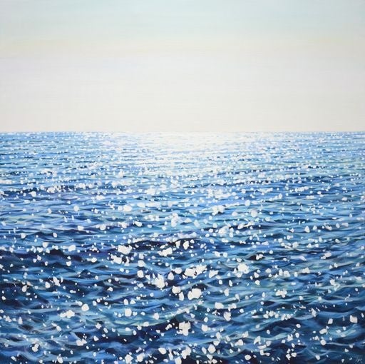 自撮り写真がNFTアートに。海外の画家がポートレートを描き起こしてくれる『プロフィールNFTアートチケット』を販売開始！のサブ画像3_作品『Shining water and clear sky.』