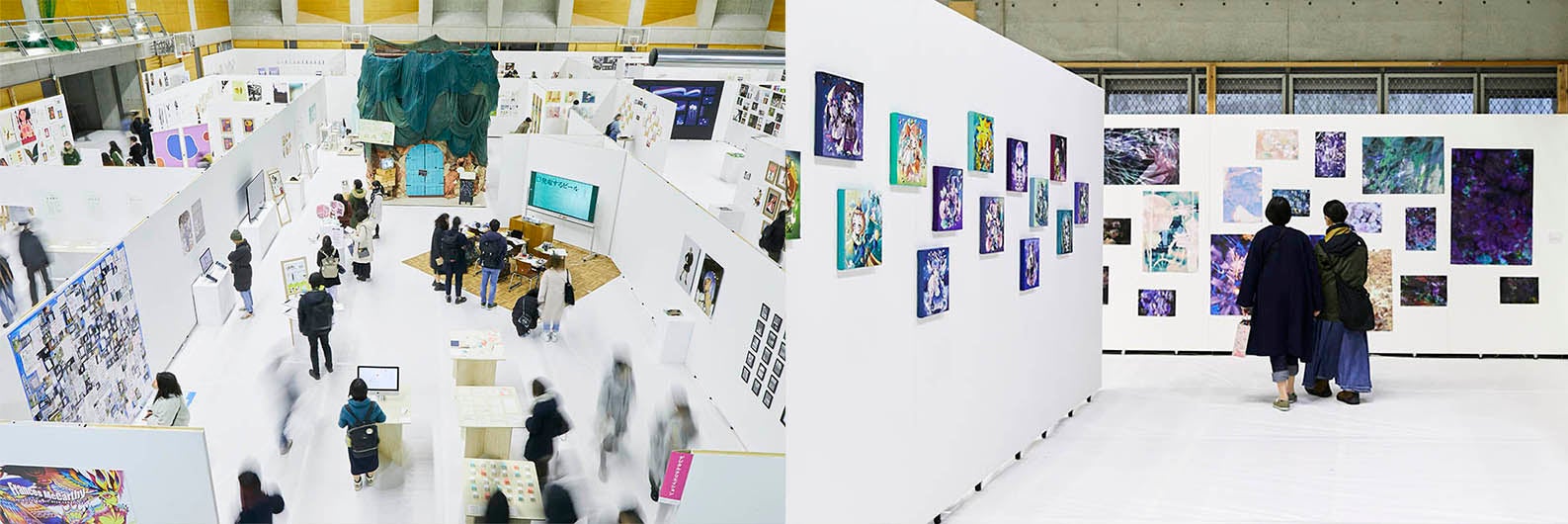 広いキャンパスを使って、約800名の作品展示。2/15～2/19「京都精華大学展2023 -卒業・修了発表展-」開催のサブ画像3_過去の展覧会の様子（2）