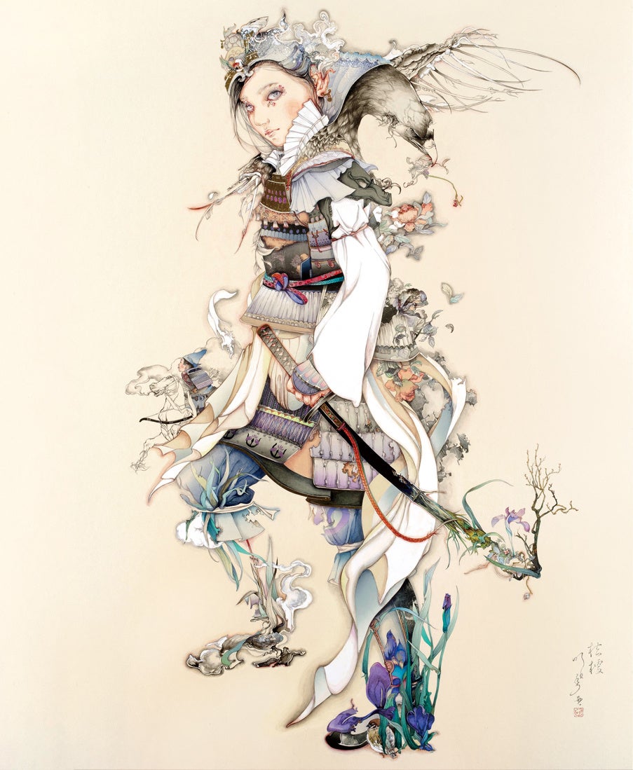 名古屋初開催！大回顧展から 3 年を経て、本展初公開となる作品など 69 点を展示＜入江明日香展 時空の旅人＞＠松坂屋名古屋店のサブ画像1_《Zéphyr violet iris》2015 年 個人蔵