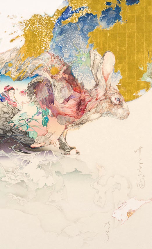 名古屋初開催！大回顧展から 3 年を経て、本展初公開となる作品など 69 点を展示＜入江明日香展 時空の旅人＞＠松坂屋名古屋店のサブ画像3_《十二支図 - 卯 -》2020 年 アートゾーン神楽岡