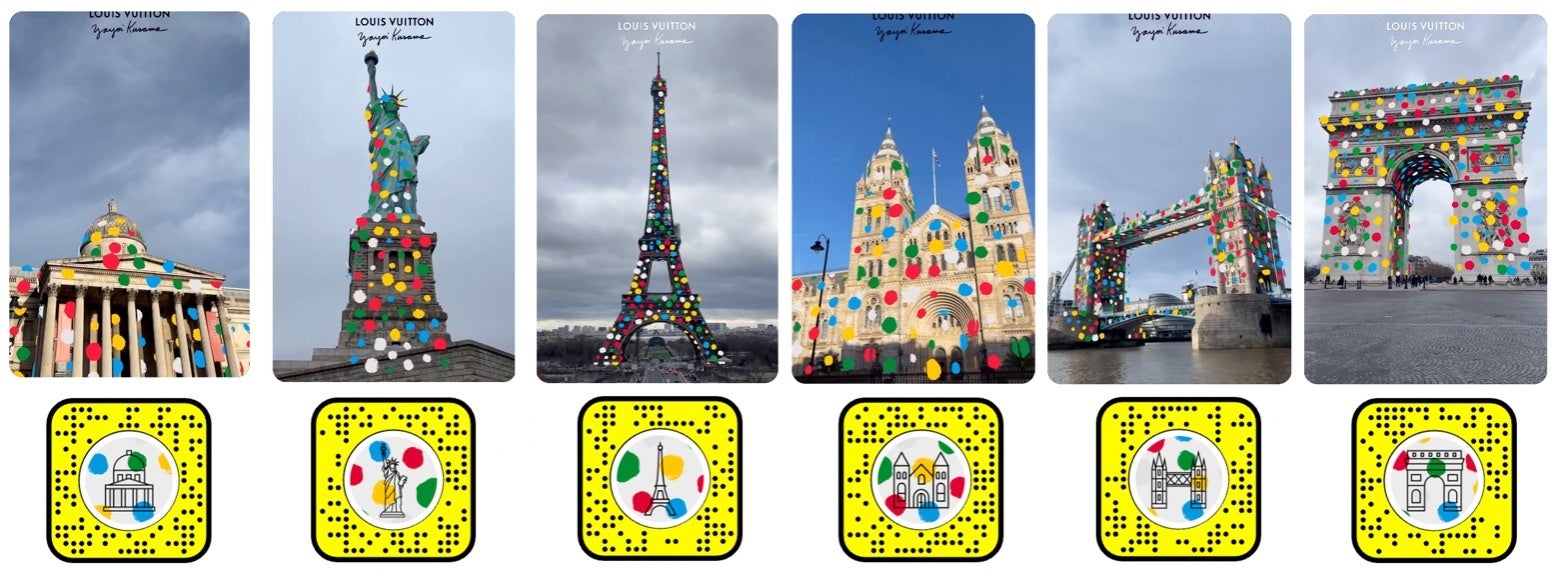 SnapchatのARレンズでルイ・ヴィトン×草間彌生の世界を楽しもう!のサブ画像1