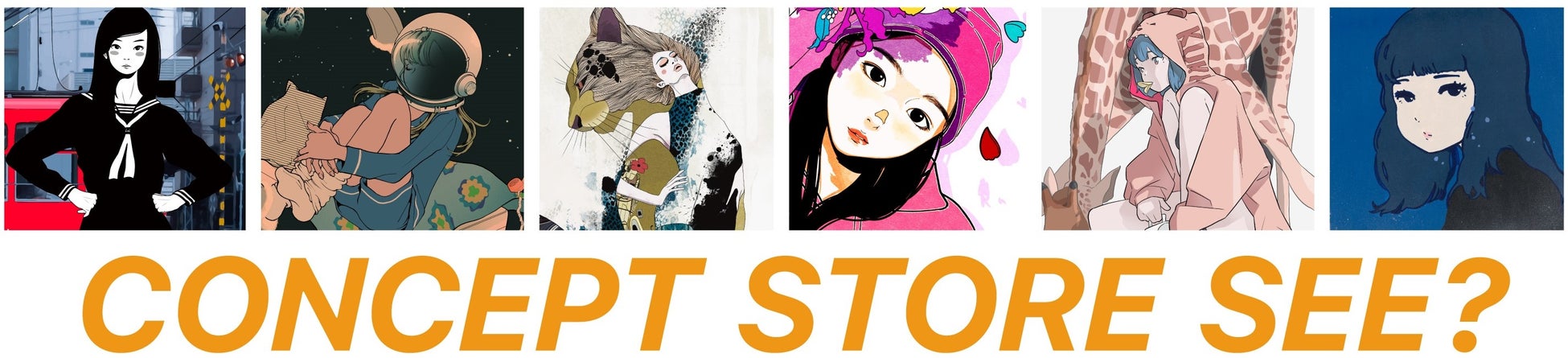 神戸から上海に発信するアート　人気アーティスト・イラストレーター6名の展覧会を「CONCEPT STORE SEE?」が開催のサブ画像1