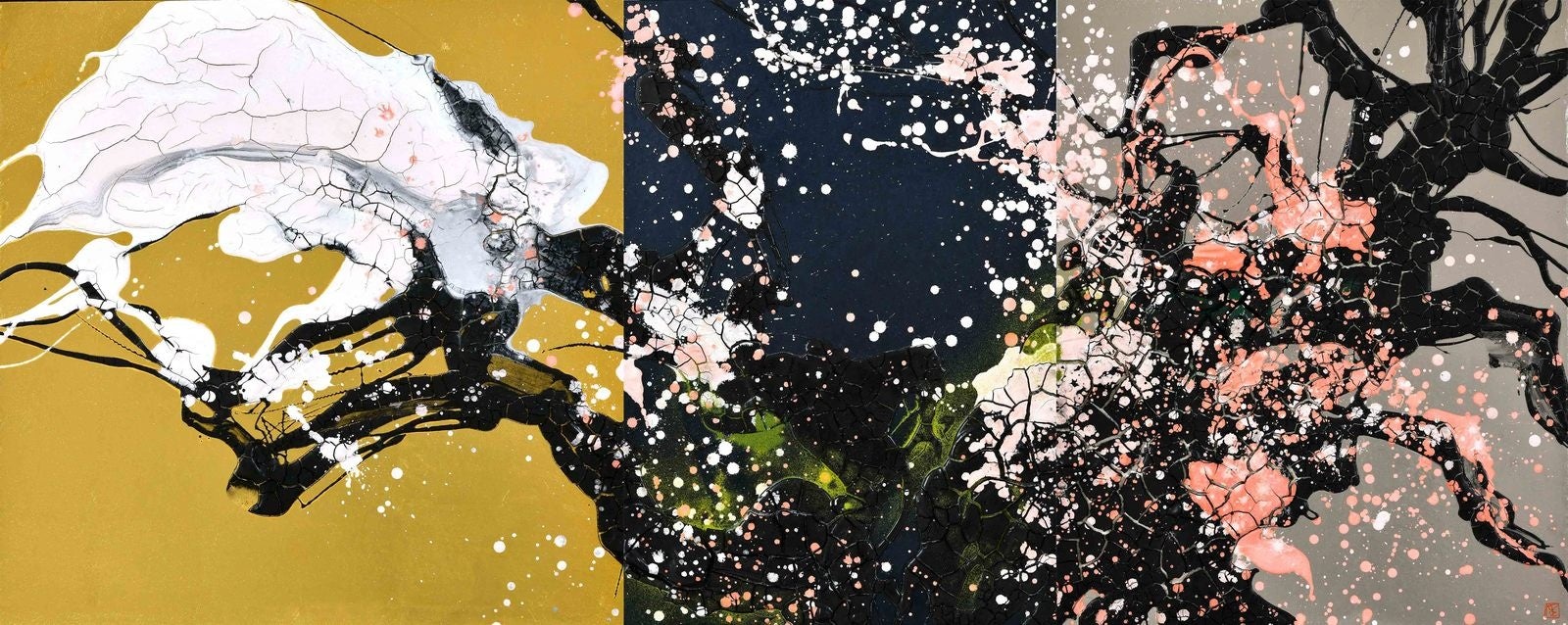 ギャルリーためなが《菅原 健彦展》開催のご案内（東京・銀座）のサブ画像3_「三春開花」65×164 cm