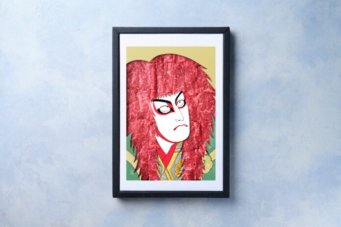 【2月20日は歌舞伎の日】近江牛で日本の伝統芸能を描いたギフト「Art Beef Gallery『歌舞伎 連獅子』」2月20日発売のメイン画像