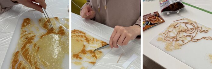 Z世代が描くベビースター×アートを渋谷から発信！女子美術大学 麺アートプロジェクトチームによる「出張麺画展 in 渋谷PARCO 〜ベビースターでつくる日本画〜」のメイン画像