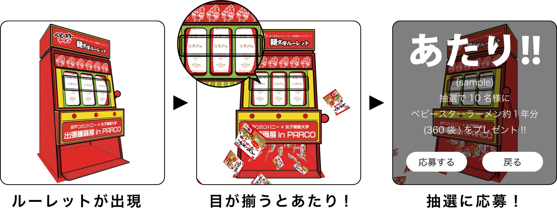 Z世代が描くベビースター×アートを渋谷から発信！女子美術大学 麺アートプロジェクトチームによる「出張麺画展 in 渋谷PARCO 〜ベビースターでつくる日本画〜」のサブ画像6