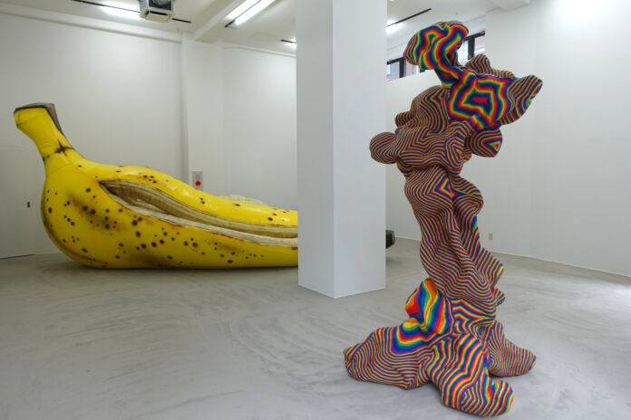 タグボートの新ギャラリーのこけら落としは小野海と三塚新司の二人展『curve』天井高5mに存在感のある巨大なアートを展示のメイン画像