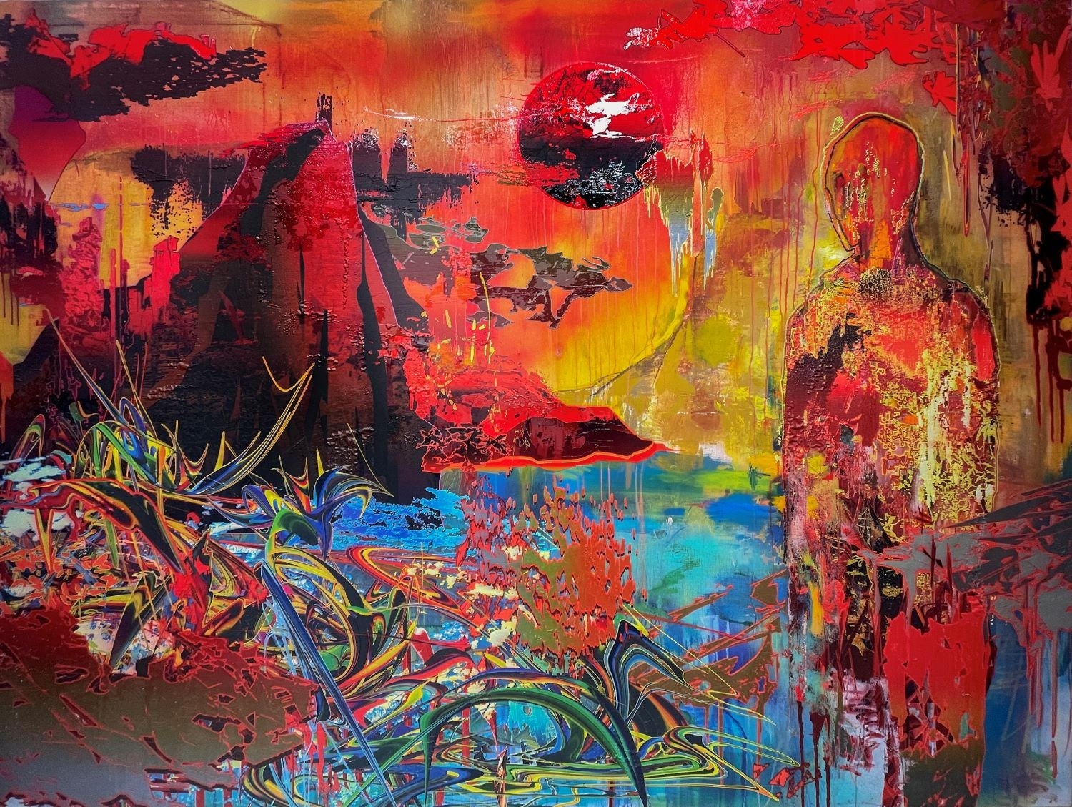 【OIL by 美術手帖ギャラリー】アーティスト・中西伶の個展「街への距離、画家の記憶」を2月17日（金）より開催。5m超の大作ほか、新作5点を発表。のサブ画像2_《landscape no.02》（2022） ©︎2022 Rei Nakanishi ©︎2022 GOLD WOOD ART WORKS