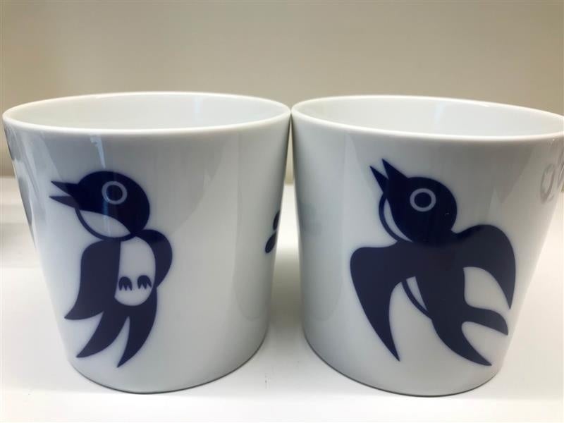 世界の美術館から動物がモチーフのミュージアムグッズが大集合！MMMでしか手に入らない永井一正さんレアグッズも販売！のサブ画像2_永井一正さんのオリジナル磁器カップ　各4,290円（税込み）