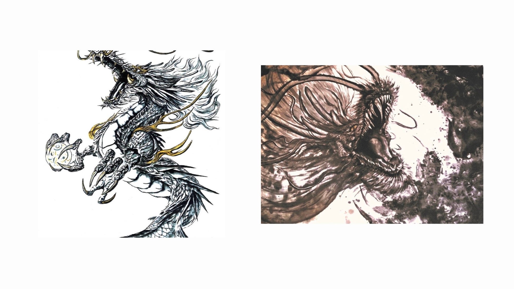 現代芸術家『 白道 』氏OpenSeaにてNEWコレクション【 White Dragon loop 】の販売開始！　のサブ画像1