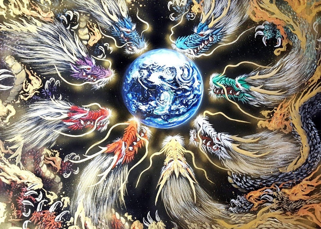 現代芸術家『 白道 』氏OpenSeaにてNEWコレクション【 White Dragon loop 】の販売開始！　のサブ画像4