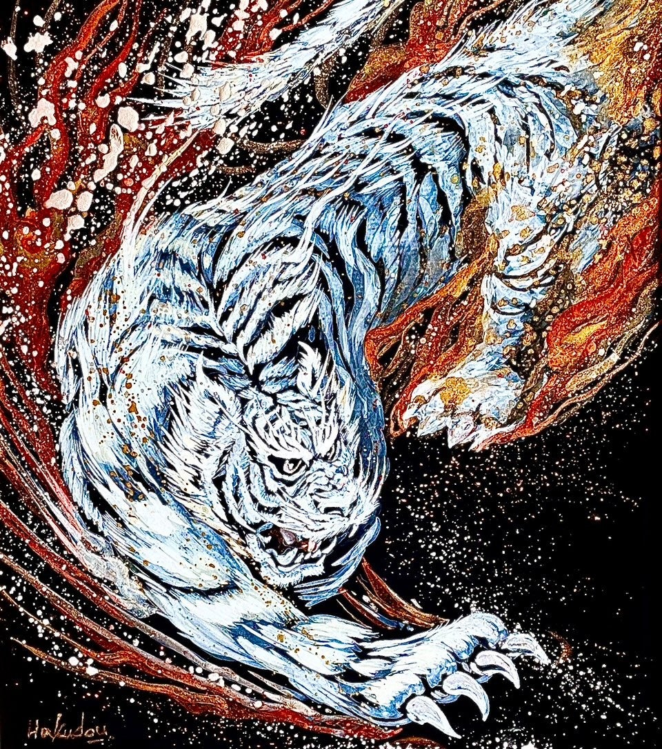 現代芸術家『 白道 』氏OpenSeaにてNEWコレクション【 White Dragon loop 】の販売開始！　のサブ画像5