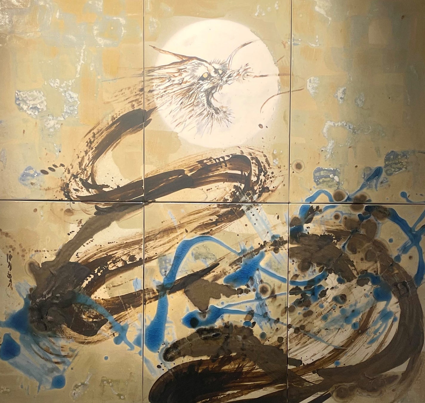 【博多大丸創業70周年記念】鹿児島県出身の墨絵・陶墨画アーティスト 西元祐貴特別展「始源双龍」のサブ画像6