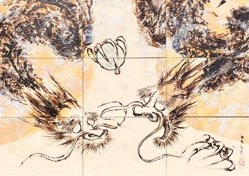 【博多大丸創業70周年記念】鹿児島県出身の墨絵・陶墨画アーティスト 西元祐貴特別展「始源双龍」のサブ画像8