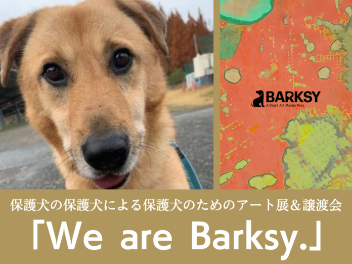 3月19日(日)開催！ピースワンコ・ジャパンの保護犬たちが、自分のおしっこで作ったアートを展示⁉“保護犬の保護犬による保護犬のためのアート展” 「We are Barksy.」＆譲渡会のメイン画像