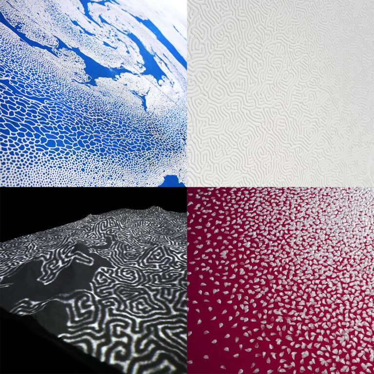 現代美術家・山本基が塩で数万枚の花びらをつくるインスタレーションを公開制作のメイン画像